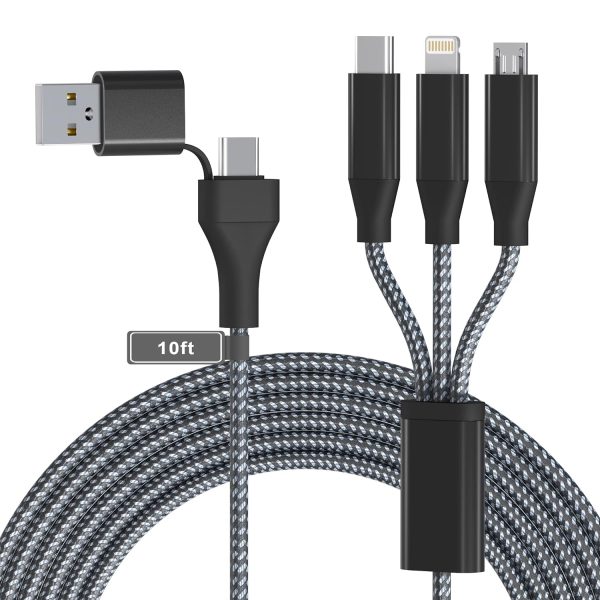 Bawanfa 3-in-1 Type-C Charging Cable for iPhone and Multiple